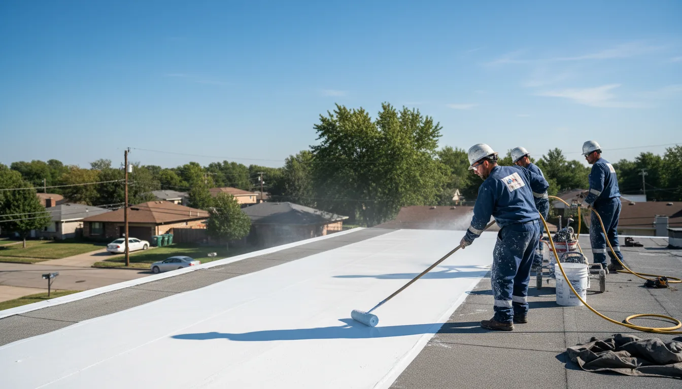 Commercial roof coating in Guilford, NY near me